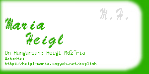 maria heigl business card